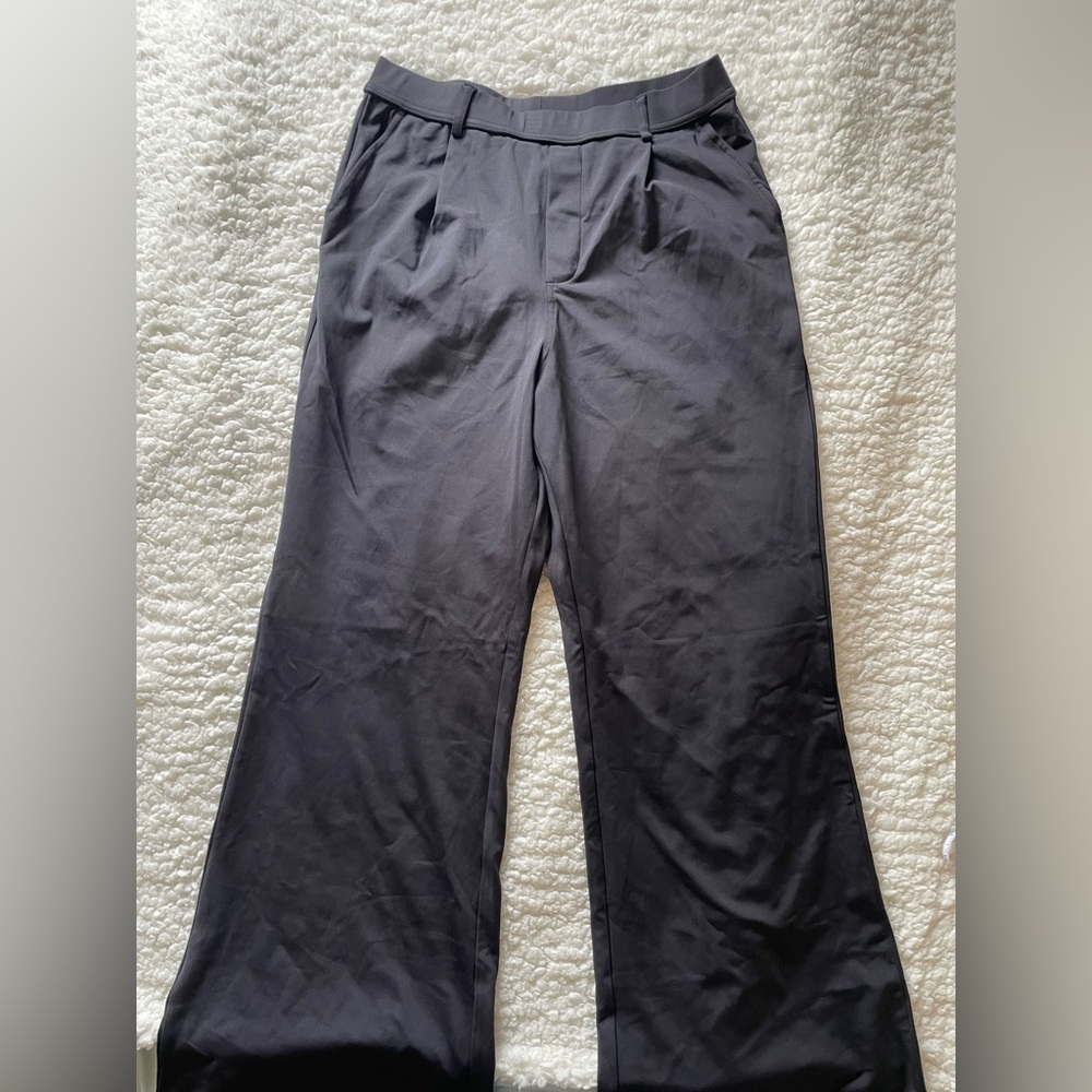 HALARA Black Wide-Leg Trousers Size M